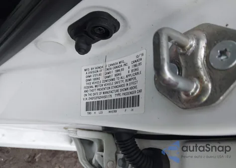 2017 Honda Civic Lx z USA, uszkodzony, nr VIN 2HGFC2F62HH501179